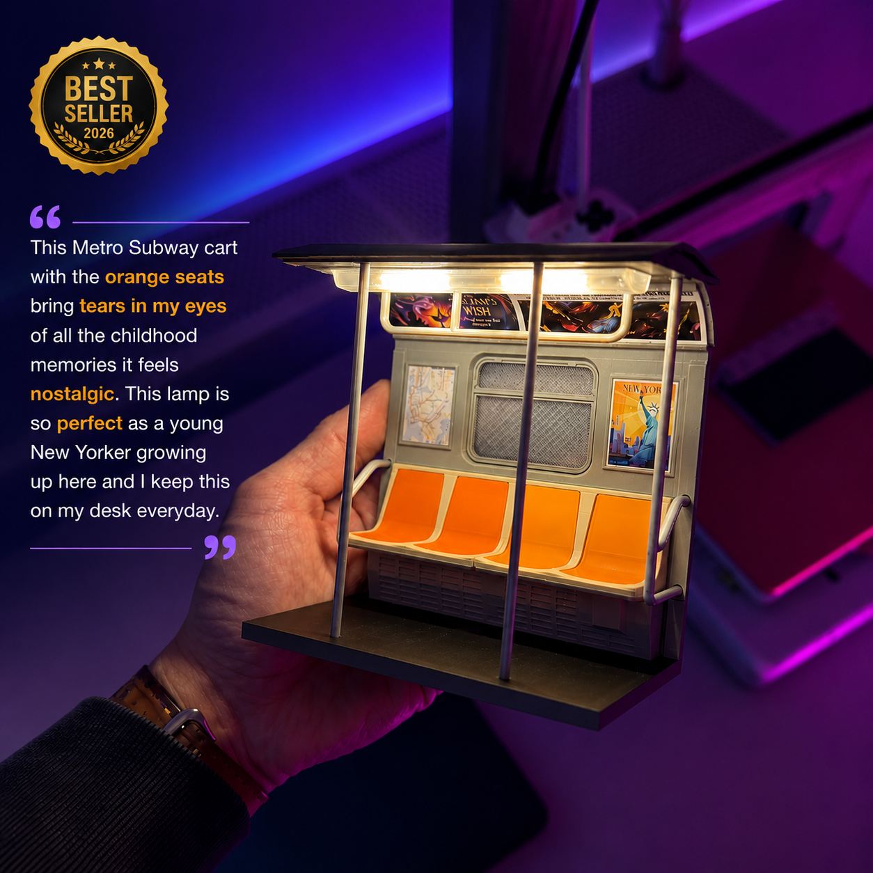 BugginCraft™ | NYC Subway Train Lamp